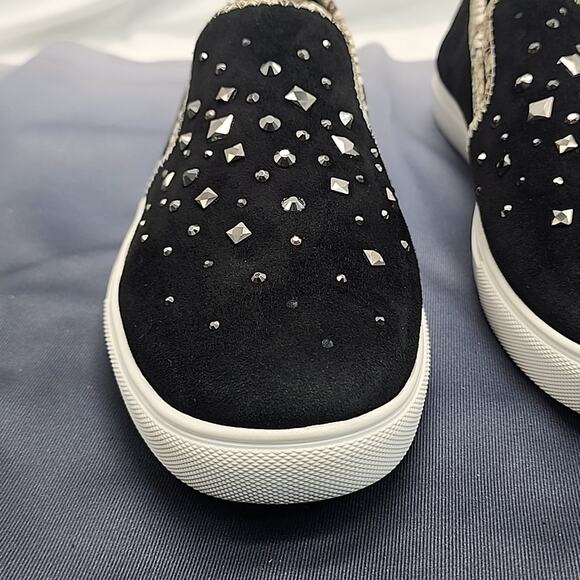 DONALD/PLINER STYLE SANYA BEADED SUEDE/LEATHER UPPERS WOMAN'S 8.5 LOAFERS VGUC - Picture 3 of 16